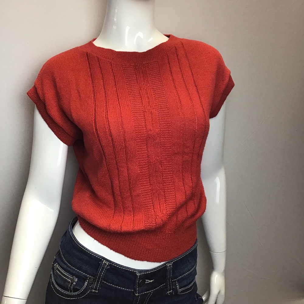 Vintage Acrylic Sleeveless Sweater